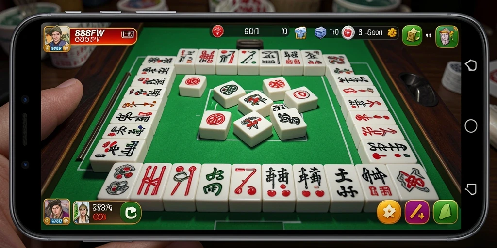 Tangkapan layar utama dari gameplay Mahjong yang seru.