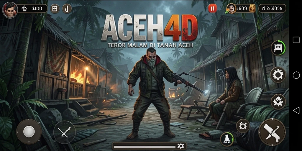 Tampilan gameplay menakutkan dari ACEH4D yang menegangkan.