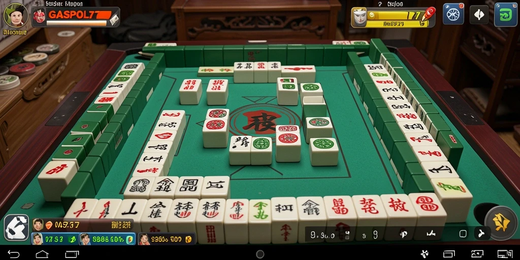 Tampilan gameplay GASPOL77 yang seru dan menantang dalam permainan Mahjong.