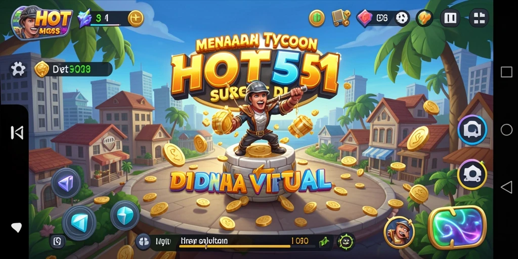 Tampilan gameplay HOT51 yang memukau dan strategis di dunia Tycoon.