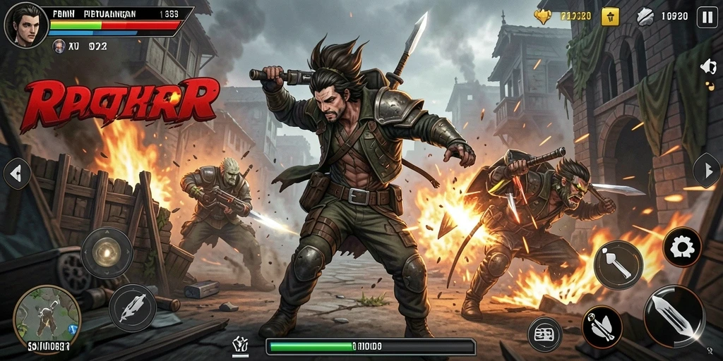 Gameplay RPRR yang penuh aksi dan tantangan seru.