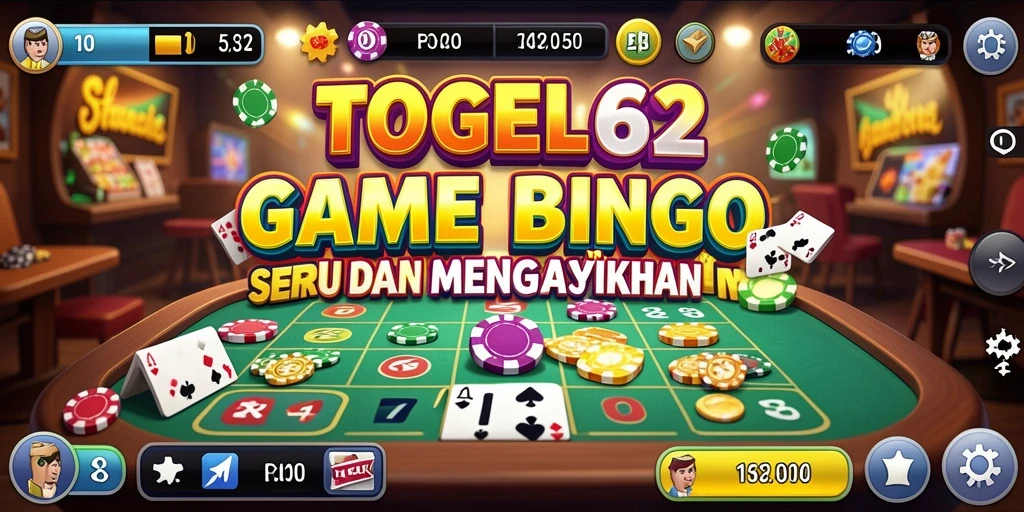 Tampilan gameplay seru TOGEL62 dalam permainan Bingo.